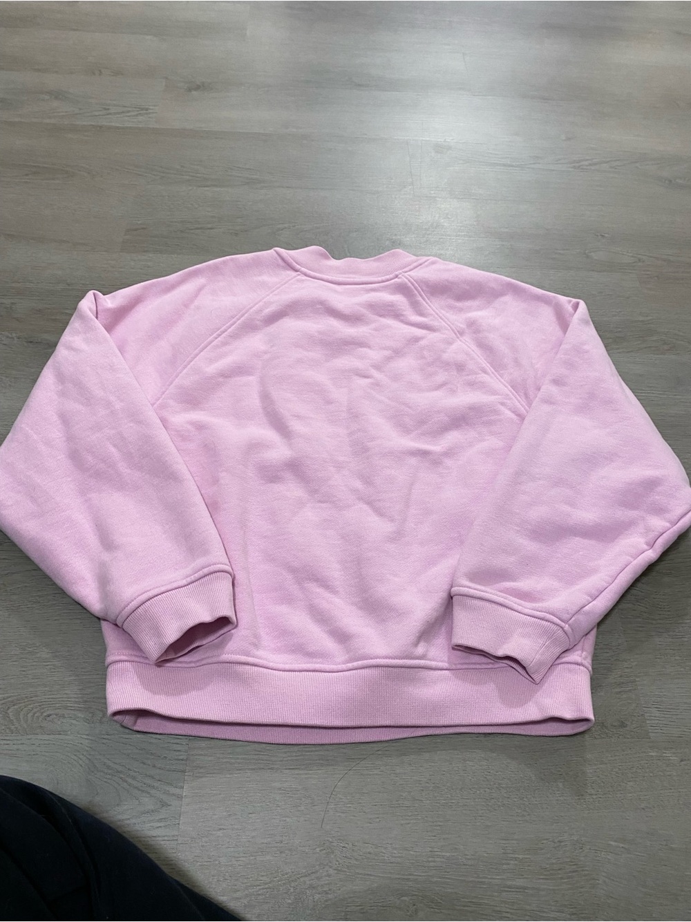 Alo Yoga Renown Heavy Weight Free Time Crew Neck Pullover Sugarplum Pink XS - Picture 3 of 8